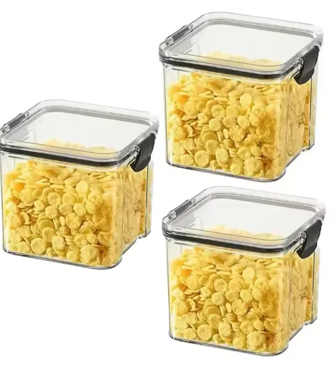 1-4PCS Sealed Jars Kitchen Organizer Grain Storage Boxes view 5