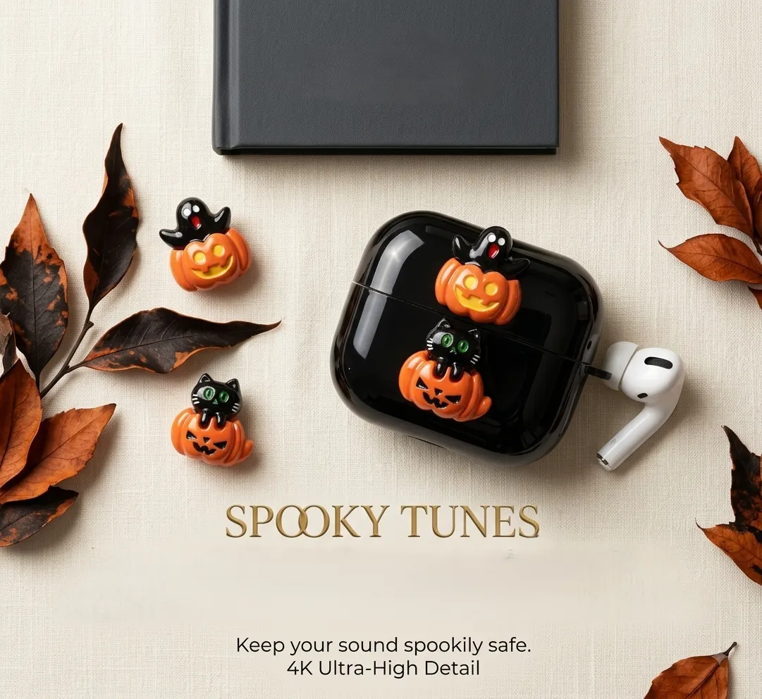 Halloween Wireless Earbuds Case – Cute Protective Cover